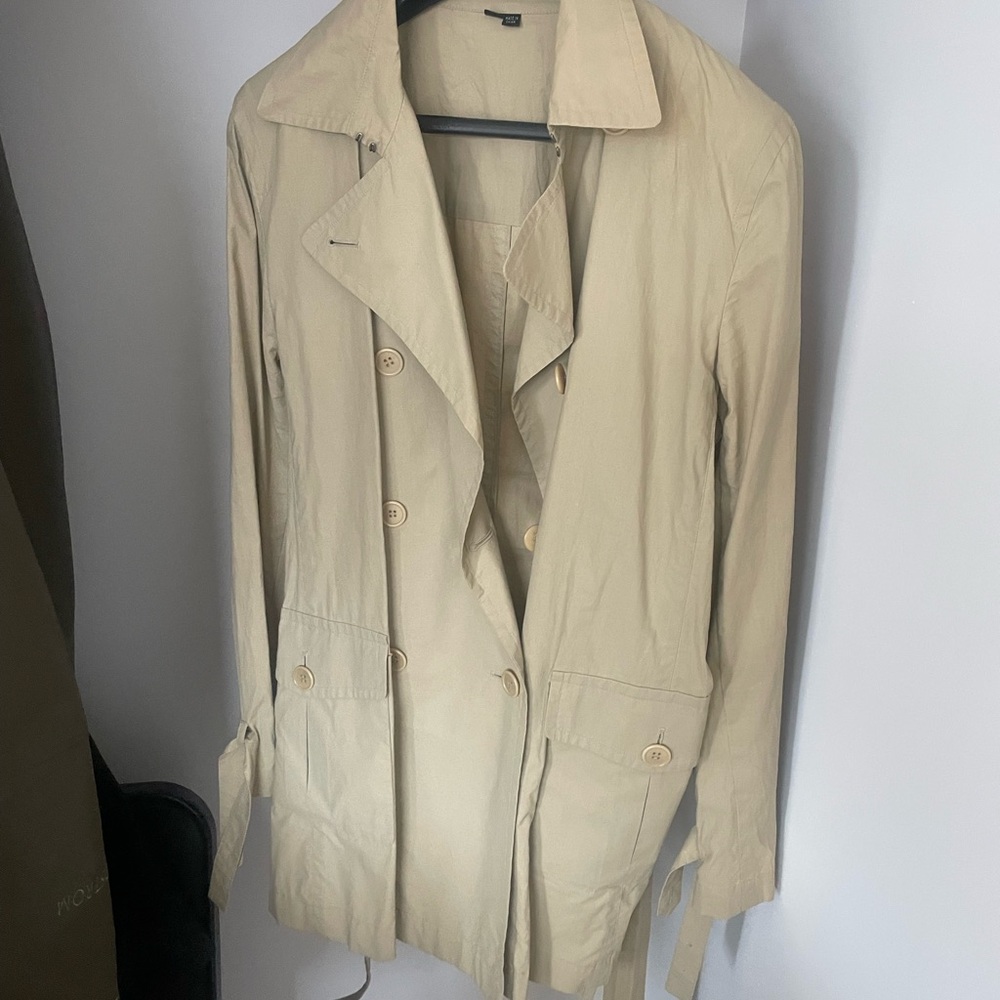 Theory short Women's Beige Trench Coat